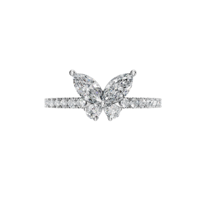 BUTTERFLY WEDDING BAND - M&D Signature Jewels
