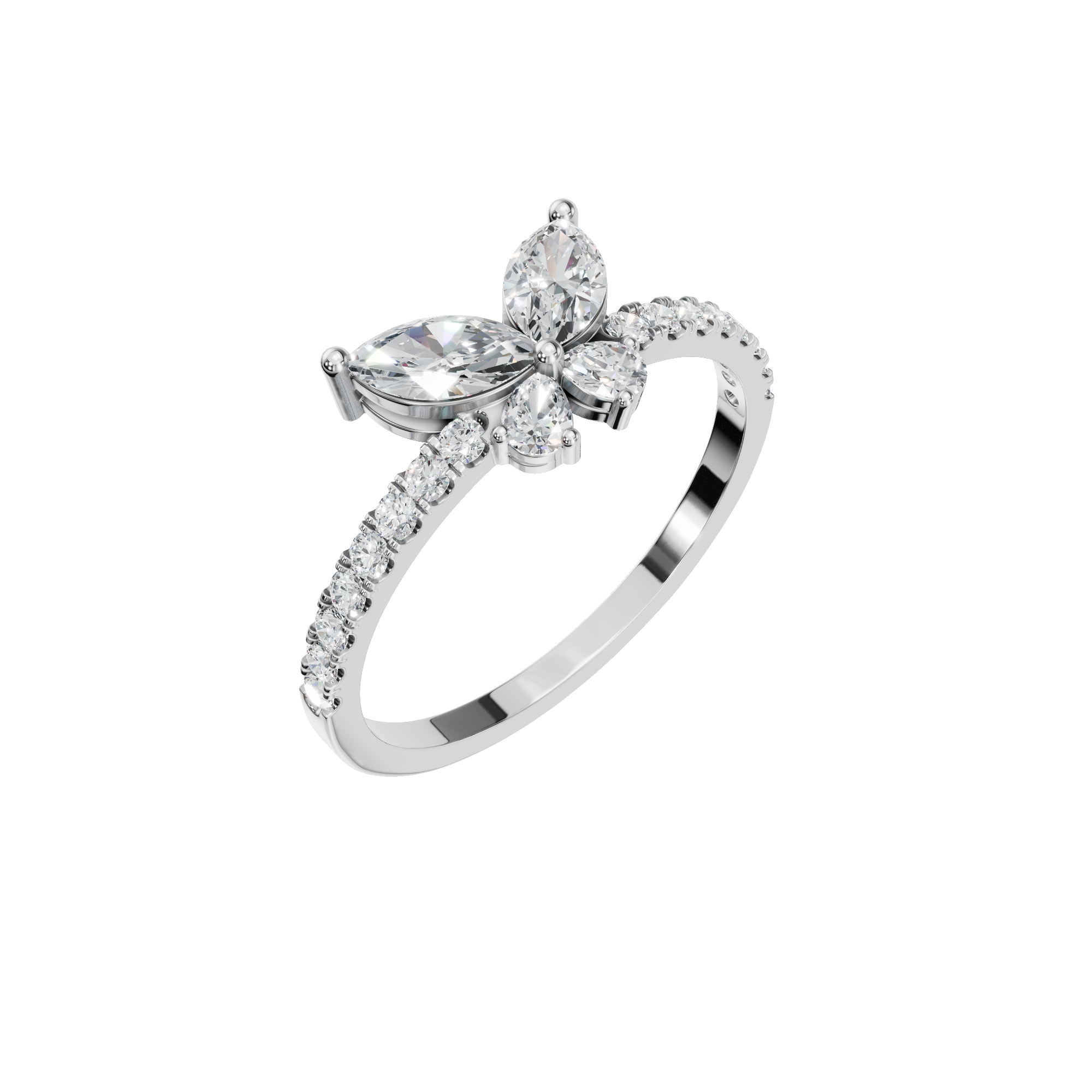 BUTTERFLY WEDDING BAND