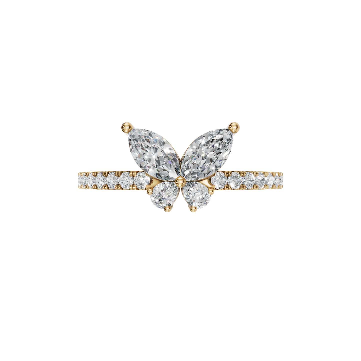 BUTTERFLY WEDDING BAND - M&D Signature Jewels