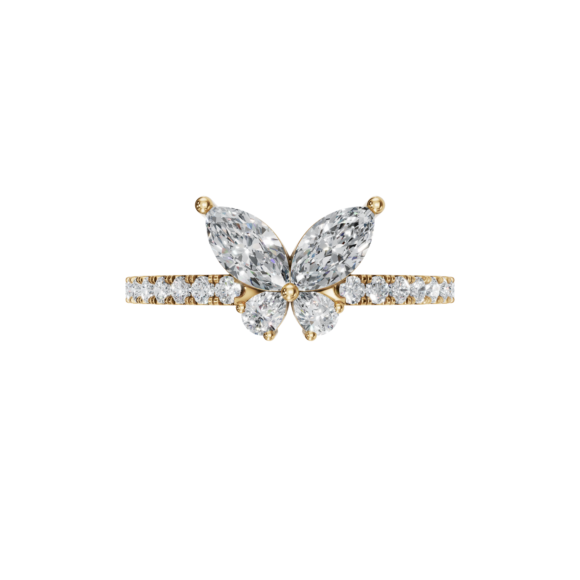 BUTTERFLY WEDDING BAND - M&D Signature Jewels
