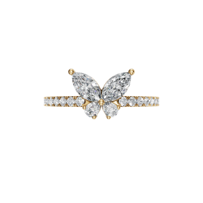 BUTTERFLY WEDDING BAND - M&D Signature Jewels