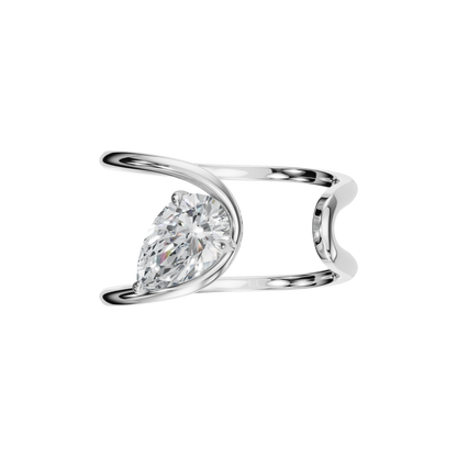 PEAR FANCY SOLITAIRE - M&D Signature Jewels