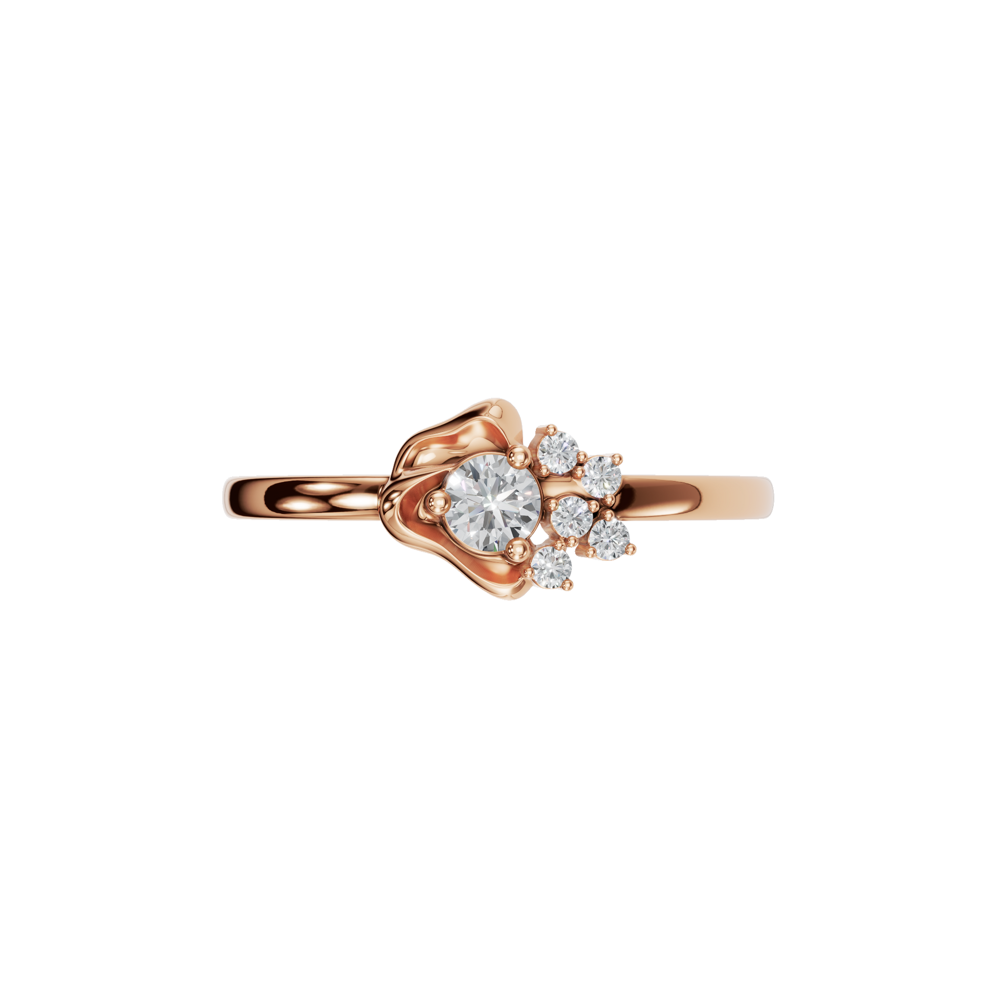 ROUND FANCY WEDDING BAND - M&D Signature Jewels