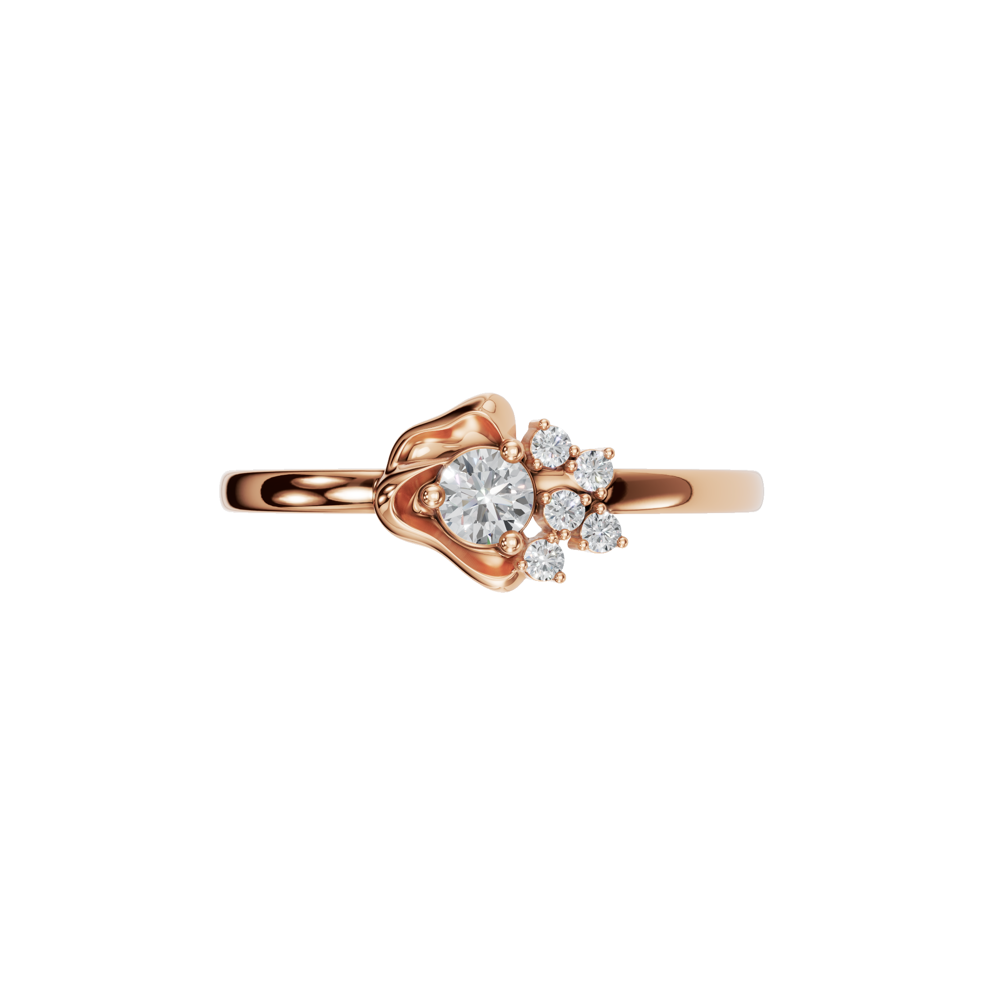 ROUND FANCY WEDDING BAND