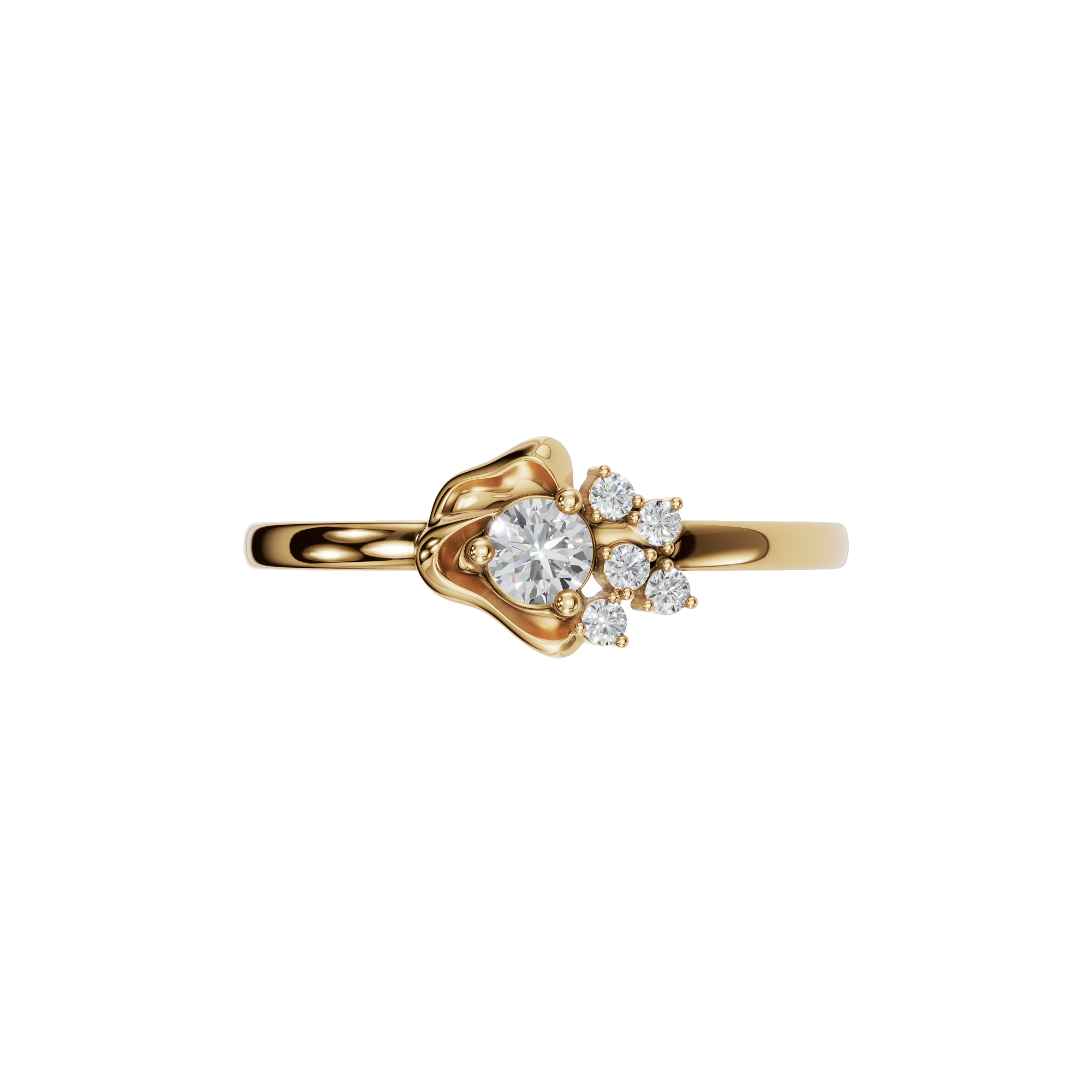 ROUND FANCY WEDDING BAND