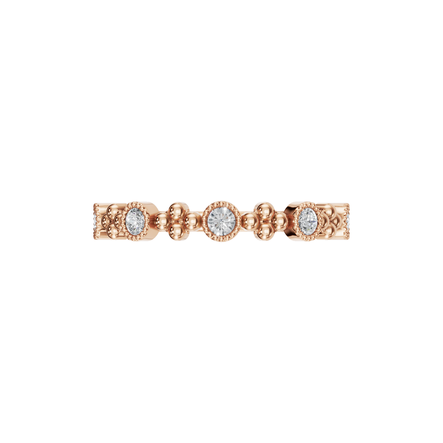 ROUND MILGRAIN WEDDING RNG - M&D Signature Jewels