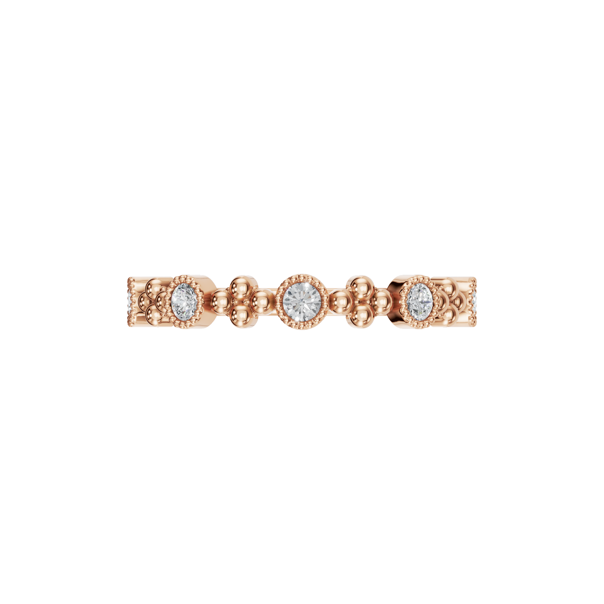 ROUND MILGRAIN WEDDING RNG - M&D Signature Jewels