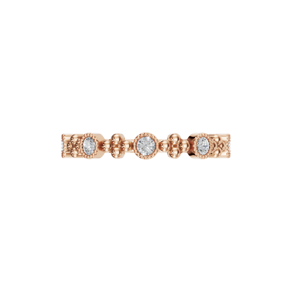 ROUND MILGRAIN WEDDING RNG - M&D Signature Jewels
