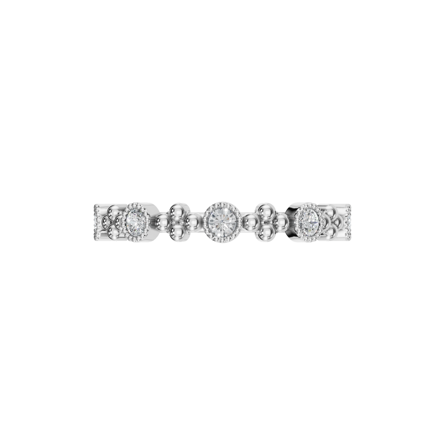 ROUND MILGRAIN WEDDING RNG - M&D Signature Jewels