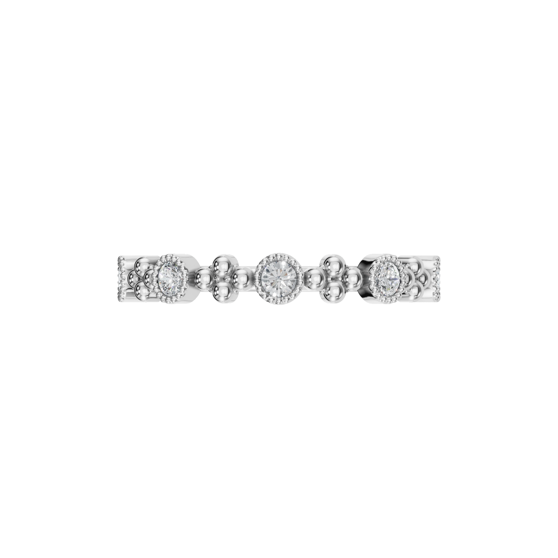 ROUND MILGRAIN WEDDING RNG - M&D Signature Jewels