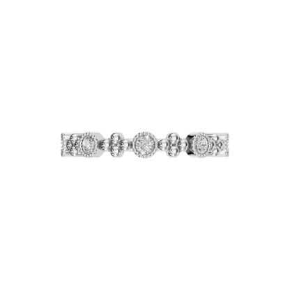 ROUND MILGRAIN WEDDING RNG - M&D Signature Jewels