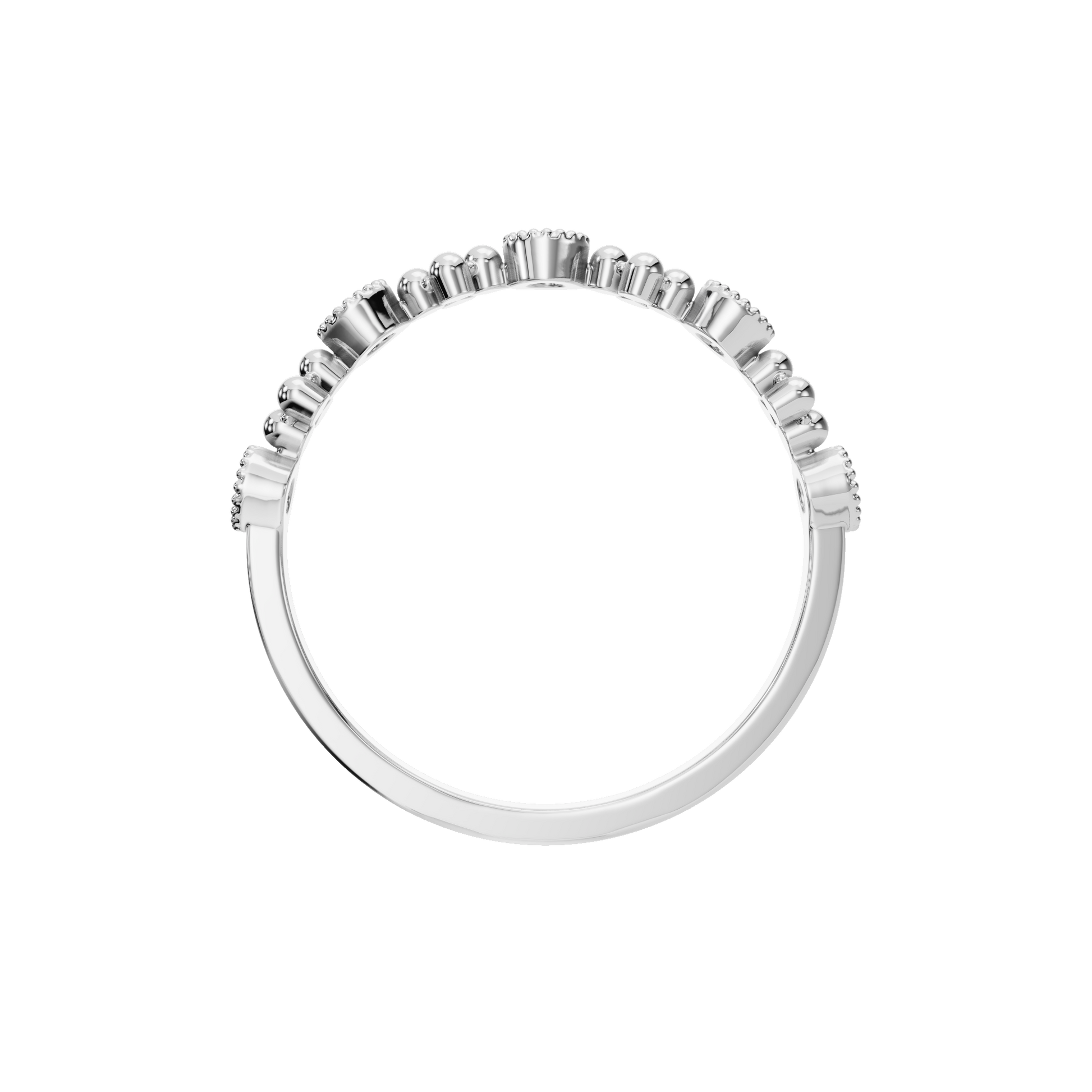 ROUND MILGRAIN WEDDING RNG - M&D Signature Jewels