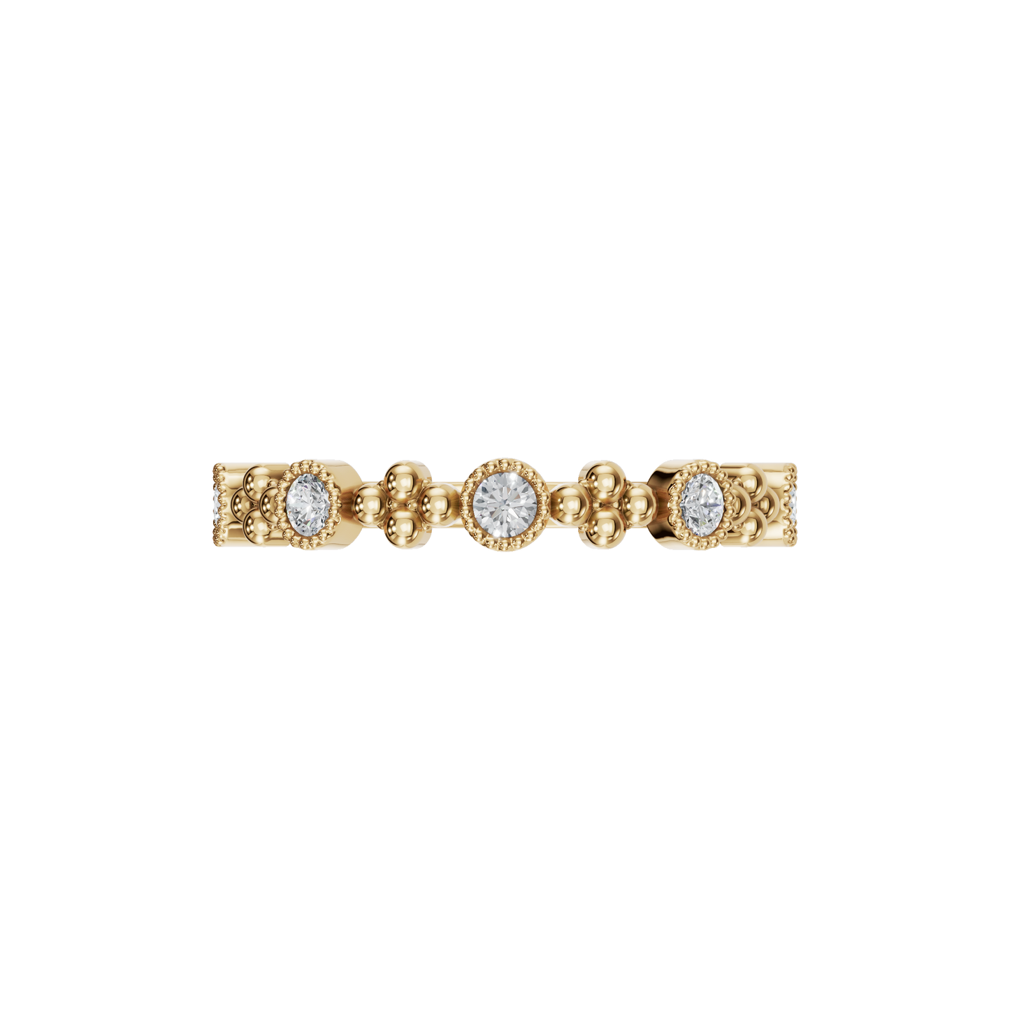 ROUND MILGRAIN WEDDING RNG - M&D Signature Jewels