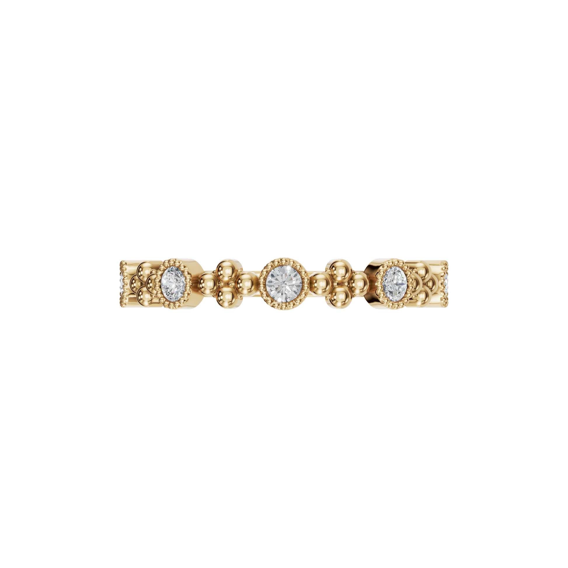 ROUND MILGRAIN WEDDING RNG - M&D Signature Jewels