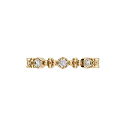 ROUND MILGRAIN WEDDING RNG - M&D Signature Jewels