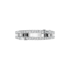 BAGUETTE ROUND  WEDDING BAND