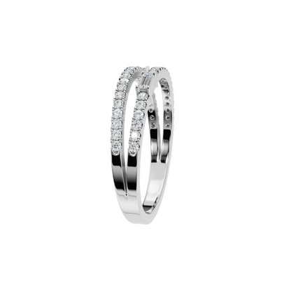 BAGUETTE ROUND  WEDDING BAND - M&D Signature Jewels