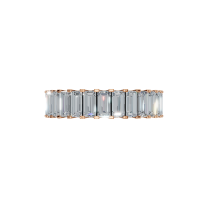 BAGUETTE HALF ETERNITY WEDDING RING - M&D Signature Jewels