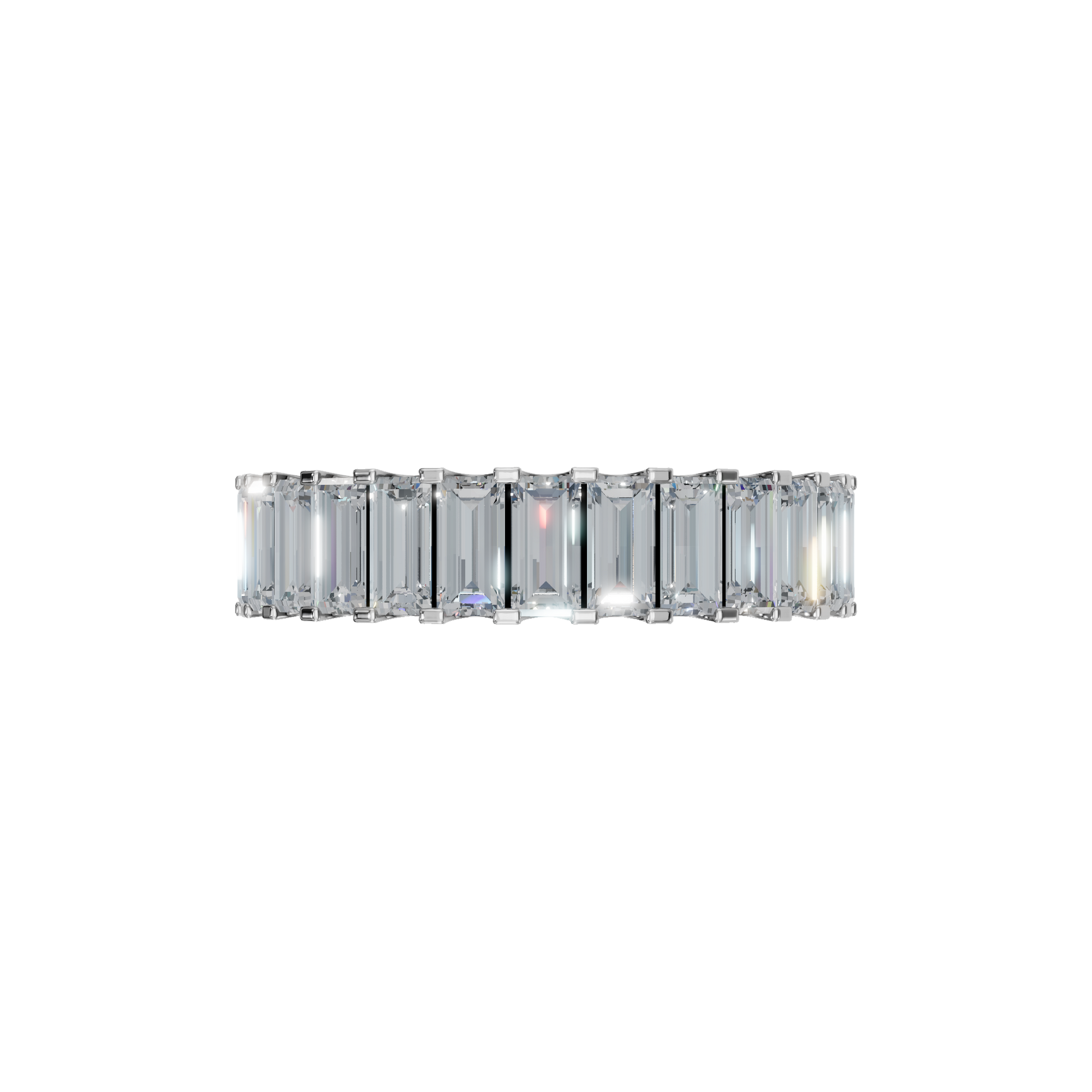 BAGUETTE HALF ETERNITY WEDDING RING - M&D Signature Jewels