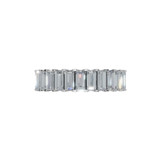 BAGUETTE HALF ETERNITY WEDDING RING