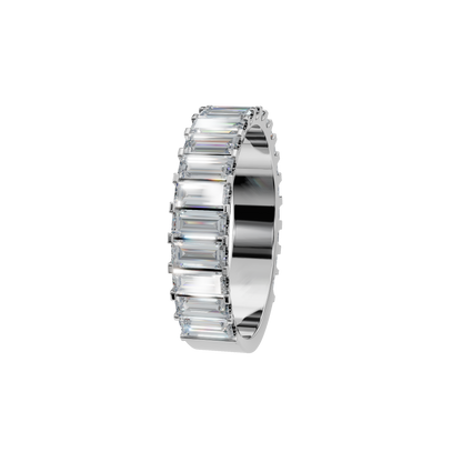 BAGUETTE HALF ETERNITY WEDDING RING - M&D Signature Jewels