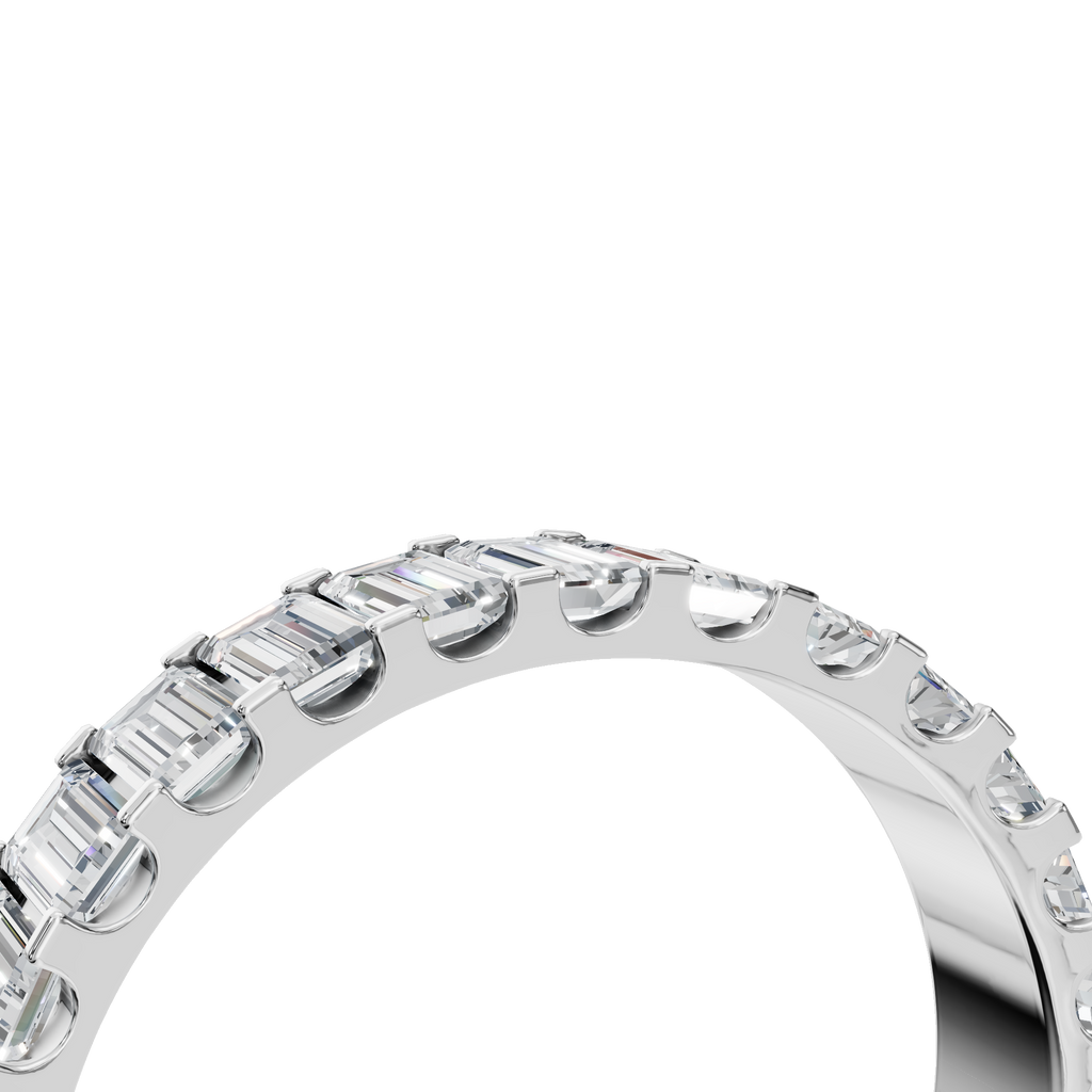 BAGUETTE HALF ETERNITY WEDDING RING