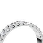 BAGUETTE HALF ETERNITY WEDDING RING