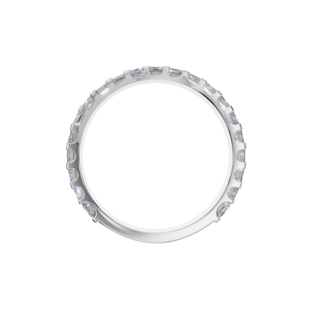 BAGUETTE HALF ETERNITY WEDDING RING