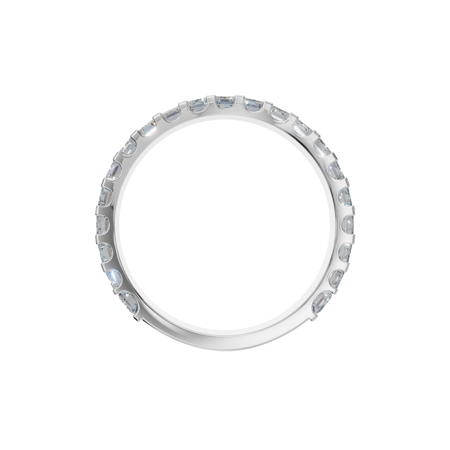 BAGUETTE HALF ETERNITY WEDDING RING - M&D Signature Jewels