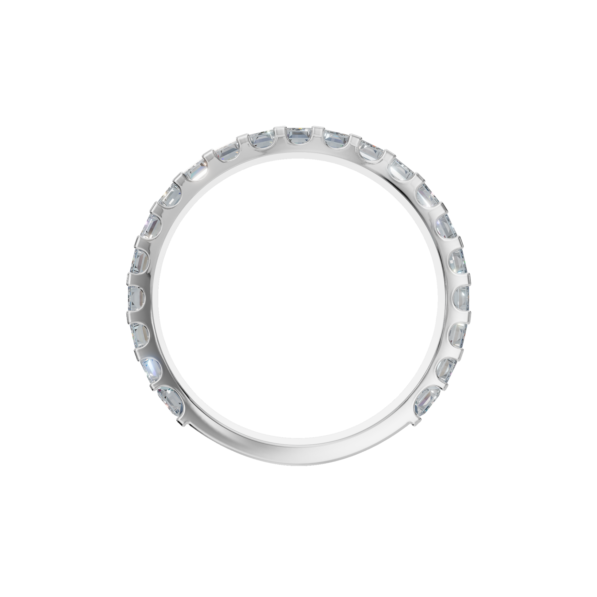 BAGUETTE HALF ETERNITY WEDDING RING - M&D Signature Jewels