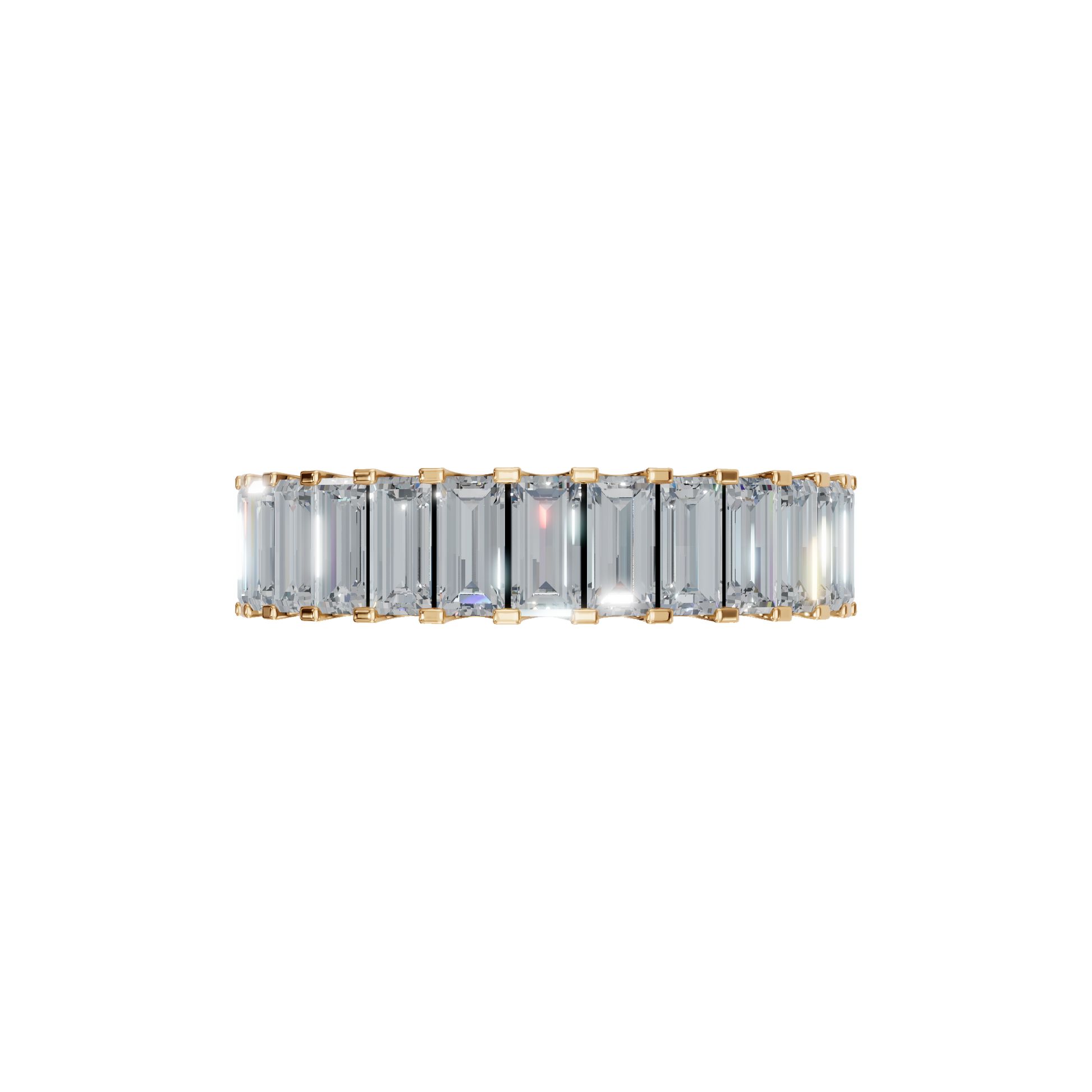BAGUETTE HALF ETERNITY WEDDING RING - M&D Signature Jewels