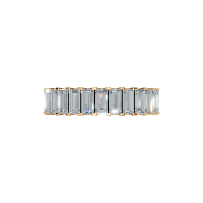 BAGUETTE HALF ETERNITY WEDDING RING - M&D Signature Jewels