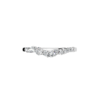 MARQUISE ROUND WAVE WEDDING BAND