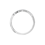 MARQUISE ROUND WAVE WEDDING BAND