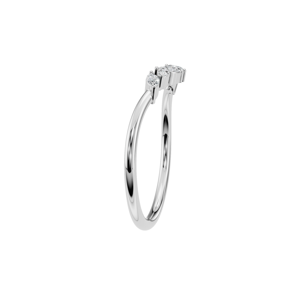 MARQUISE ROUND WEDDING BAND