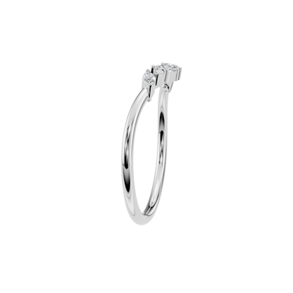 MARQUISE ROUND WEDDING BAND - M&D Signature Jewels