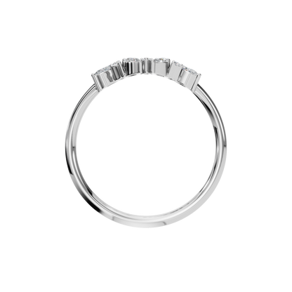 MARQUISE ROUND WEDDING BAND - M&D Signature Jewels