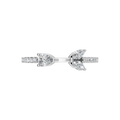 PEAR MARQUISE OPEN WEDDING RING
