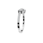 PEAR MARQUISE OPEN WEDDING RING