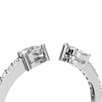 PEAR MARQUISE OPEN WEDDING RING