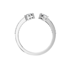PEAR MARQUISE OPEN WEDDING RING