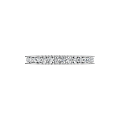 ROUND MILGRAIN ETERNITY WEDDING BAND - M&D Signature Jewels
