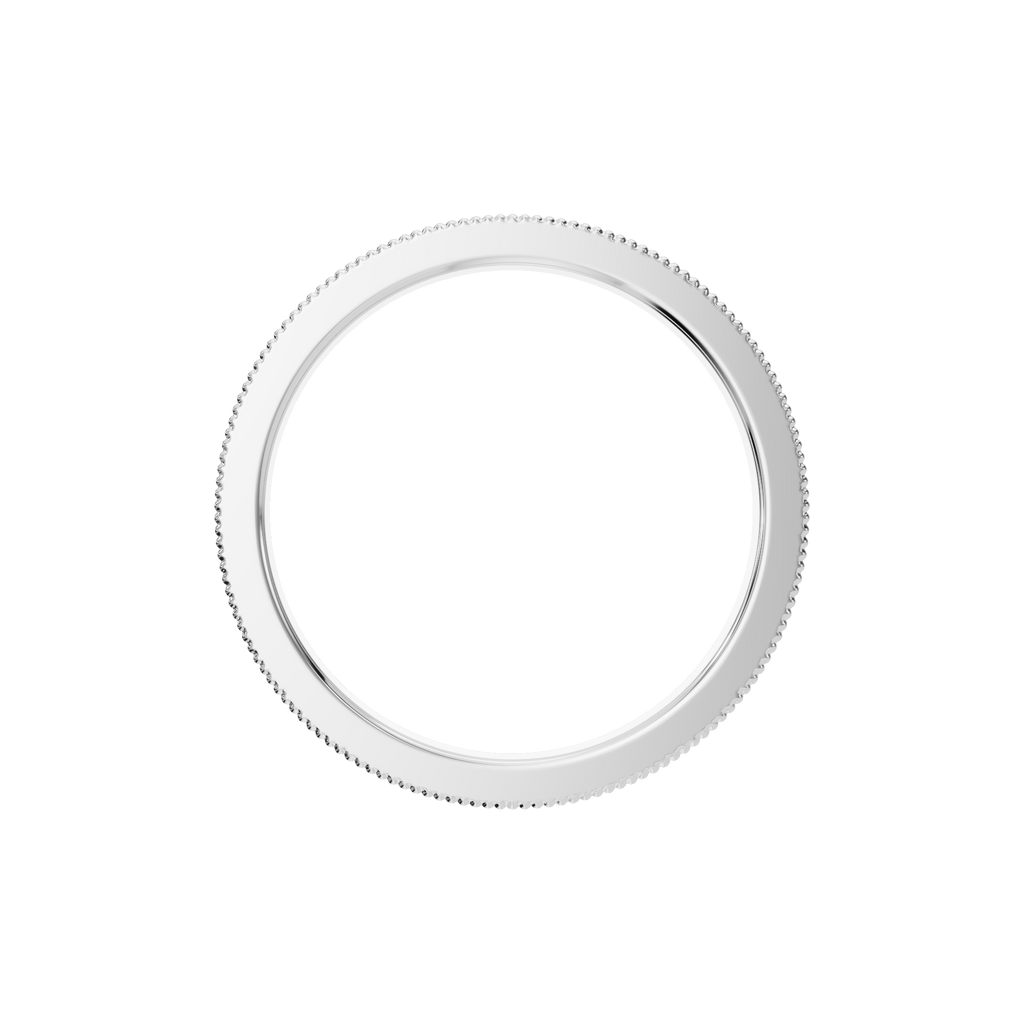 ROUND MILGRAIN ETERNITY WEDDING BAND