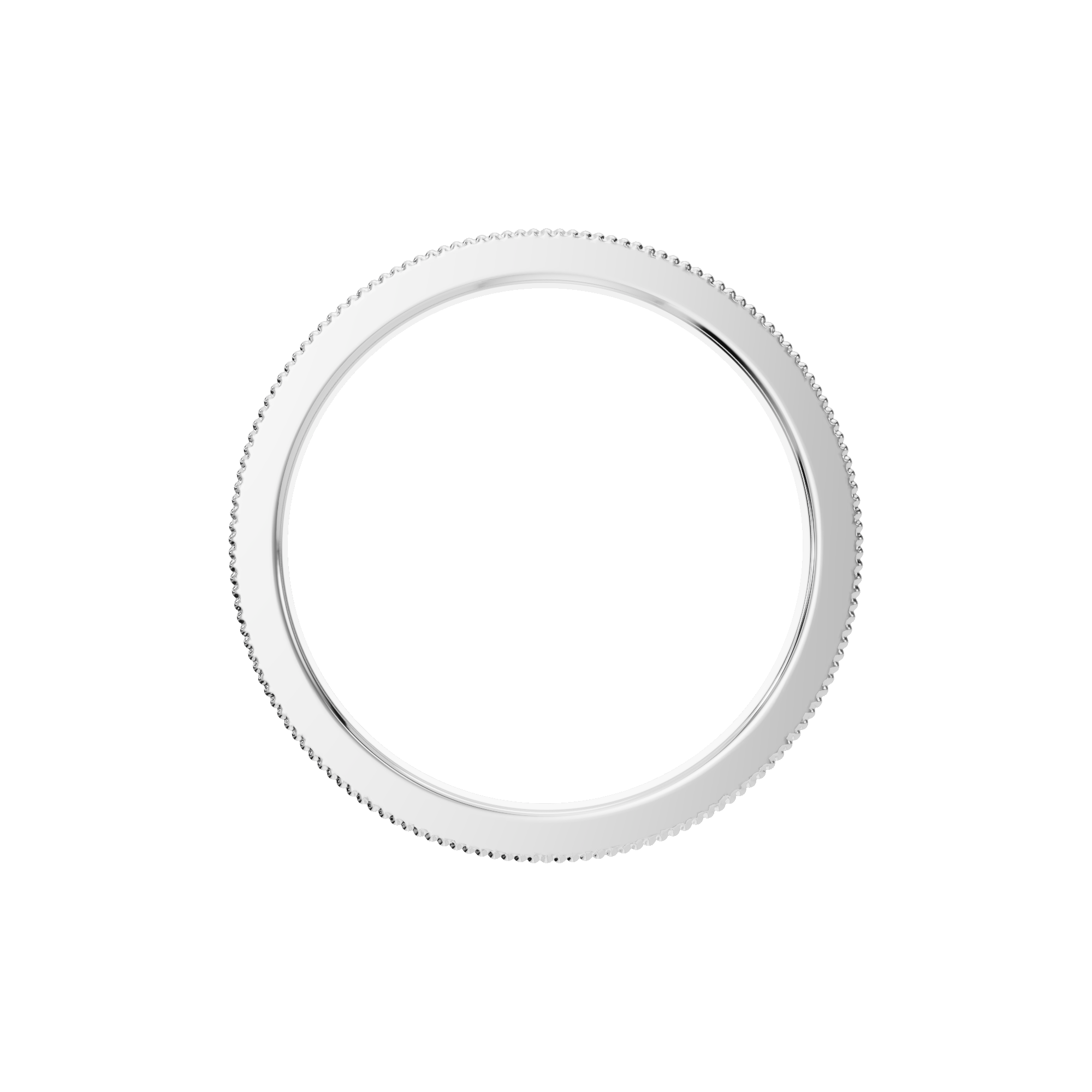 ROUND MILGRAIN ETERNITY WEDDING BAND