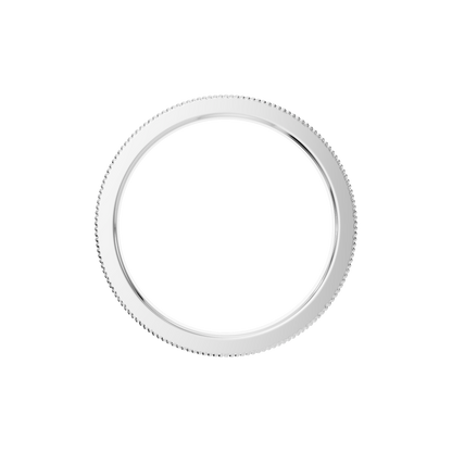 ROUND MILGRAIN ETERNITY WEDDING BAND - M&D Signature Jewels
