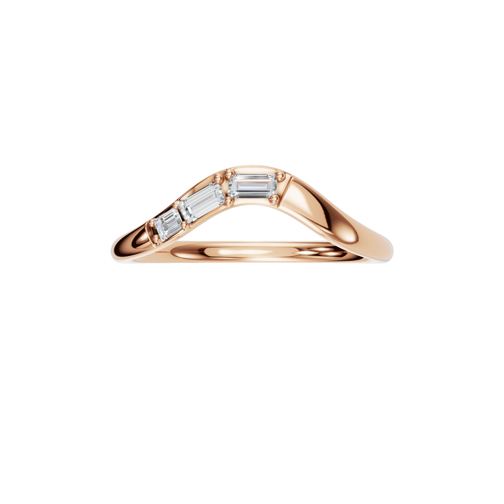 BAGUETTE WEDDING BAND