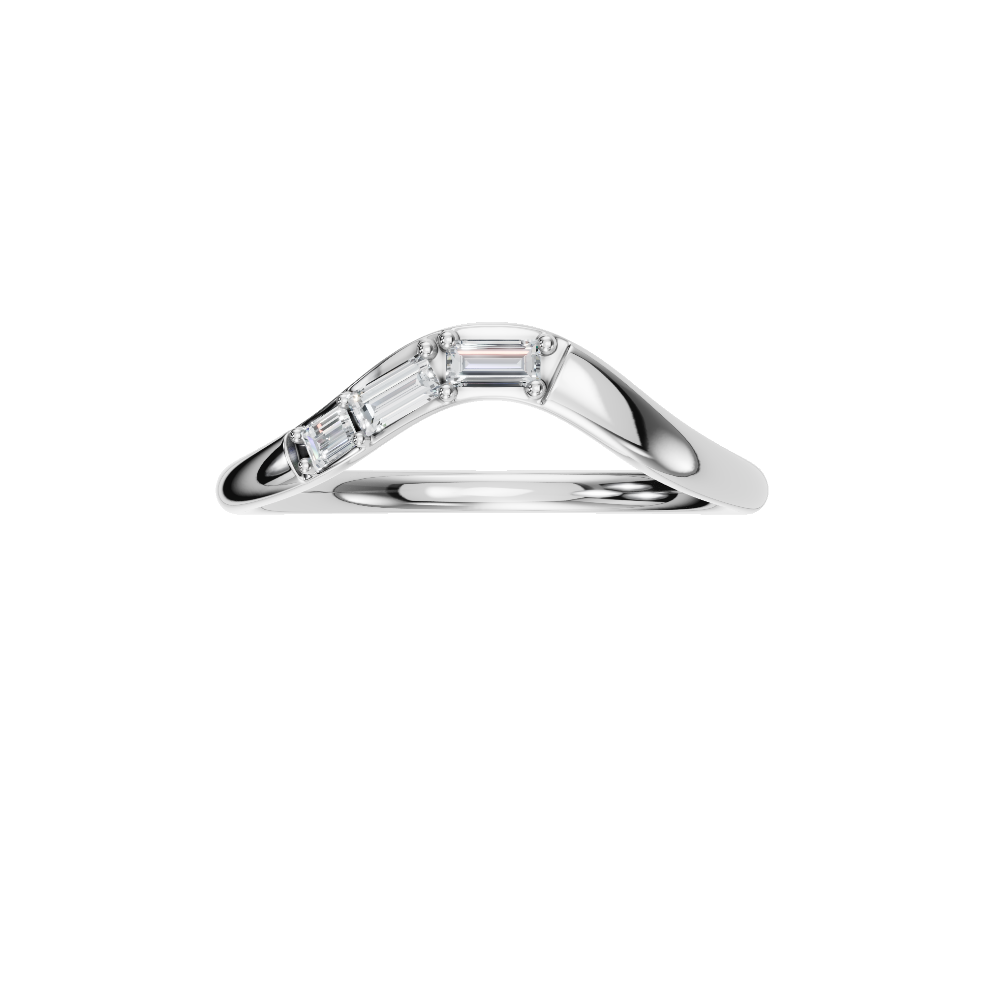 BAGUETTE WEDDING BAND
