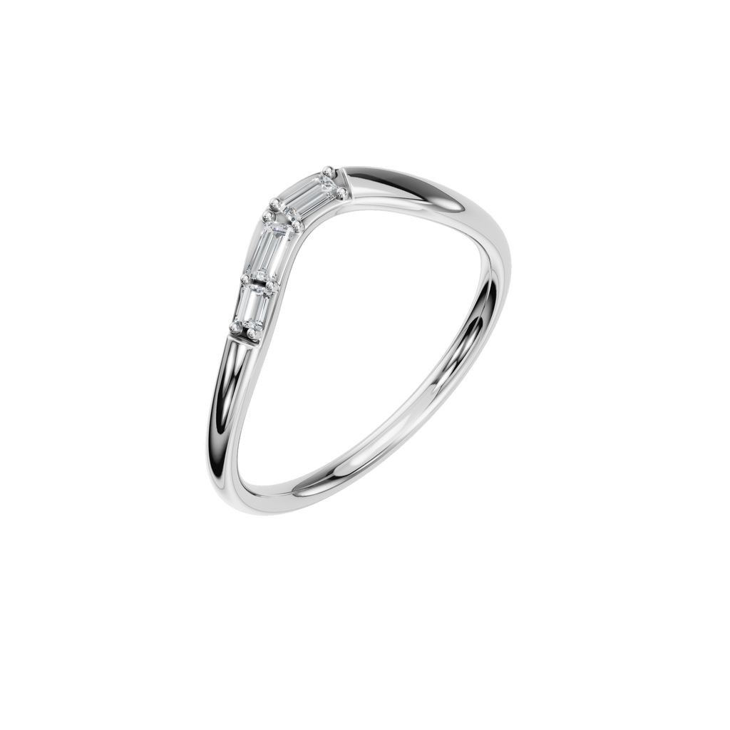 BAGUETTE WEDDING BAND