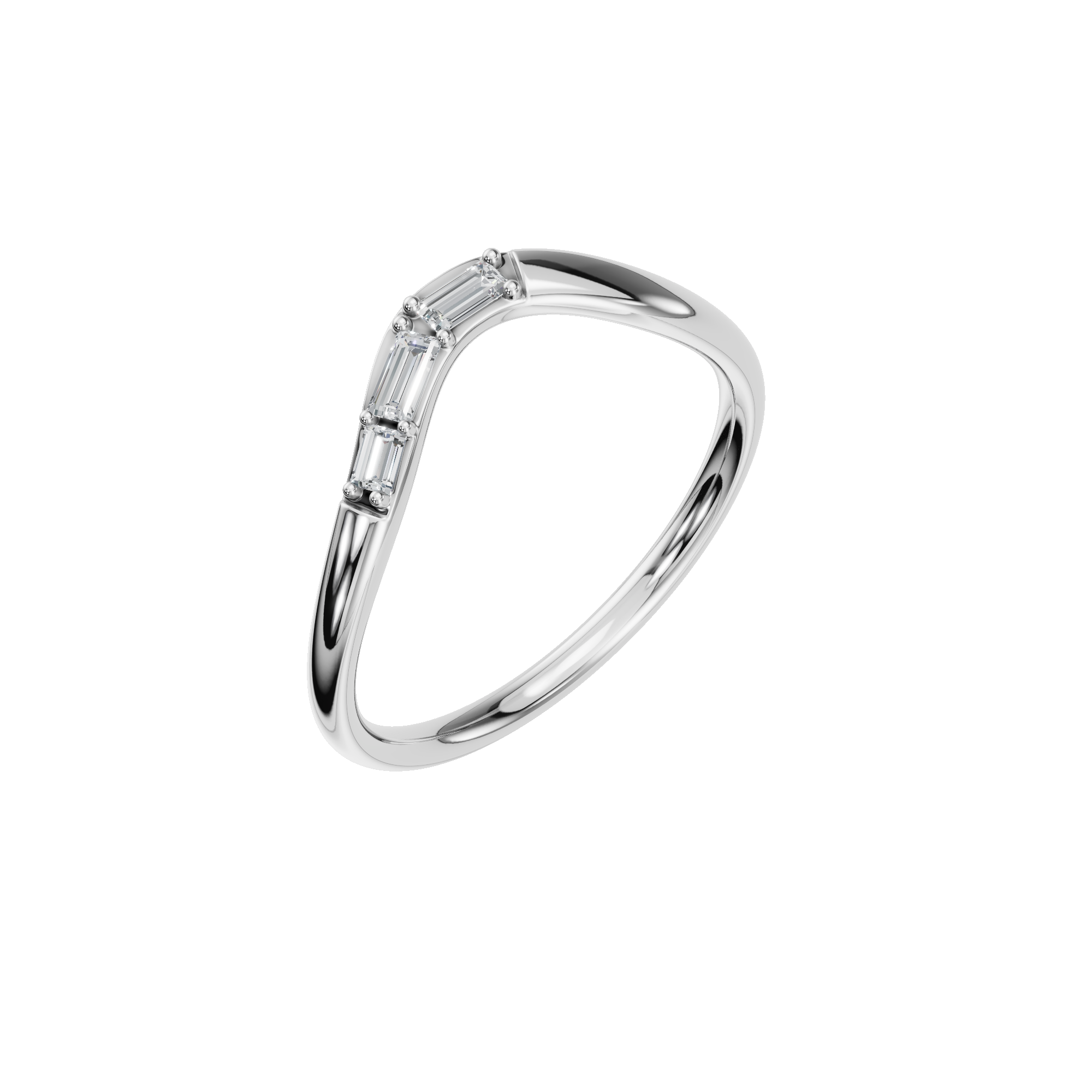 BAGUETTE WEDDING BAND