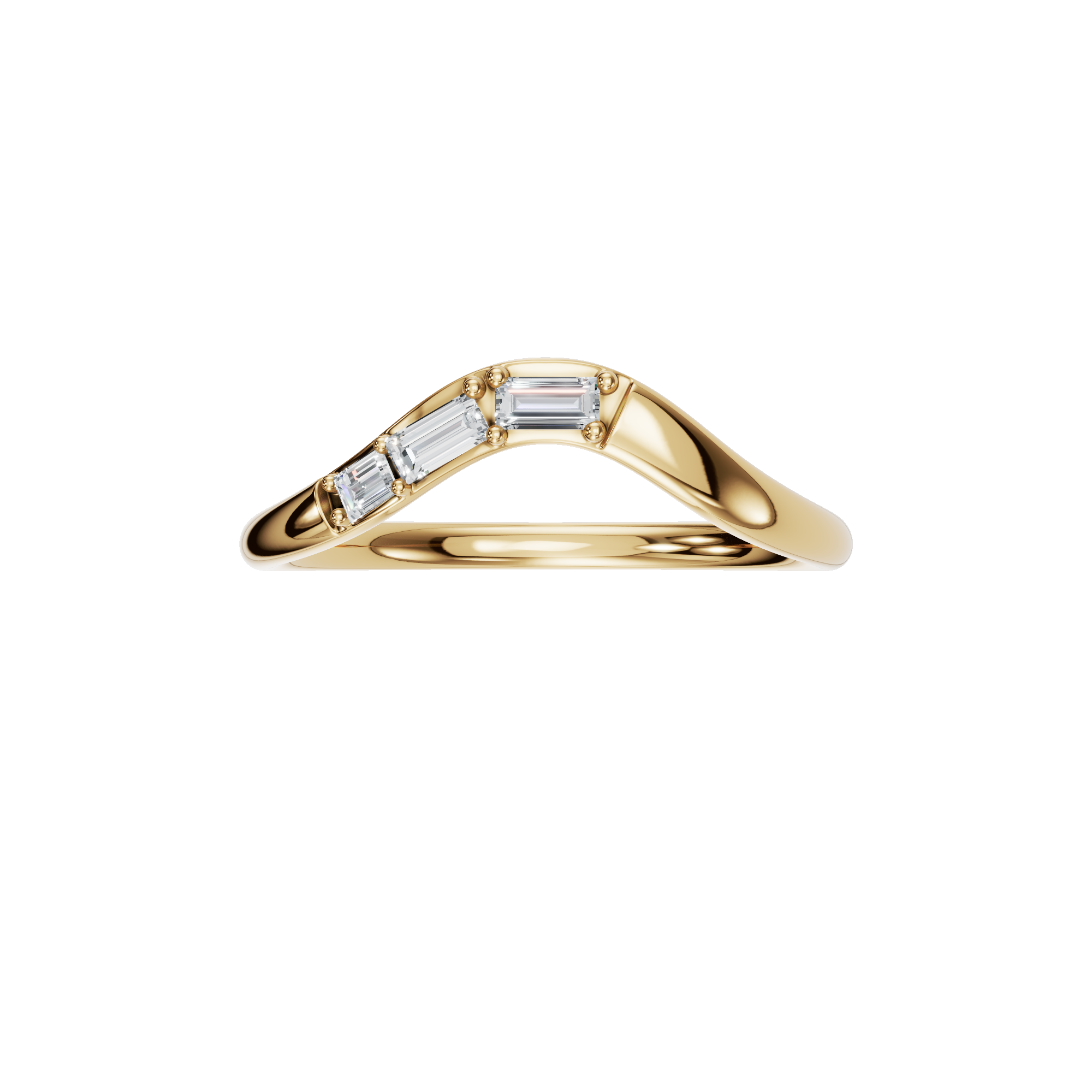 BAGUETTE WEDDING BAND